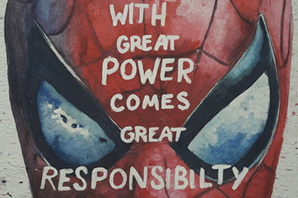 Spider-Man metaphor for ethics assessment